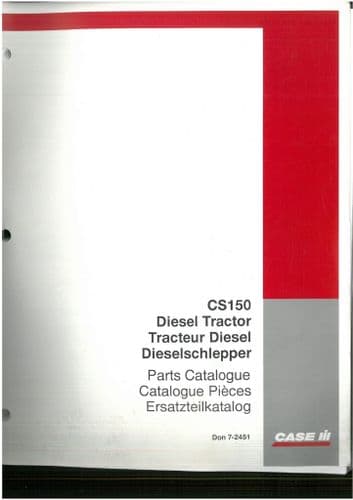 Case IH Tractor CS150 Parts Manual -