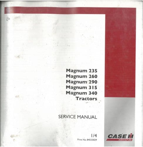 Case IH Tractor Magnum 235 260 290 315 340 Workshop Service Manual