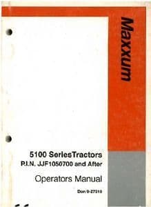 Case IH Tractor Maxxum 5120 5130 5140 5150 Operators Manual