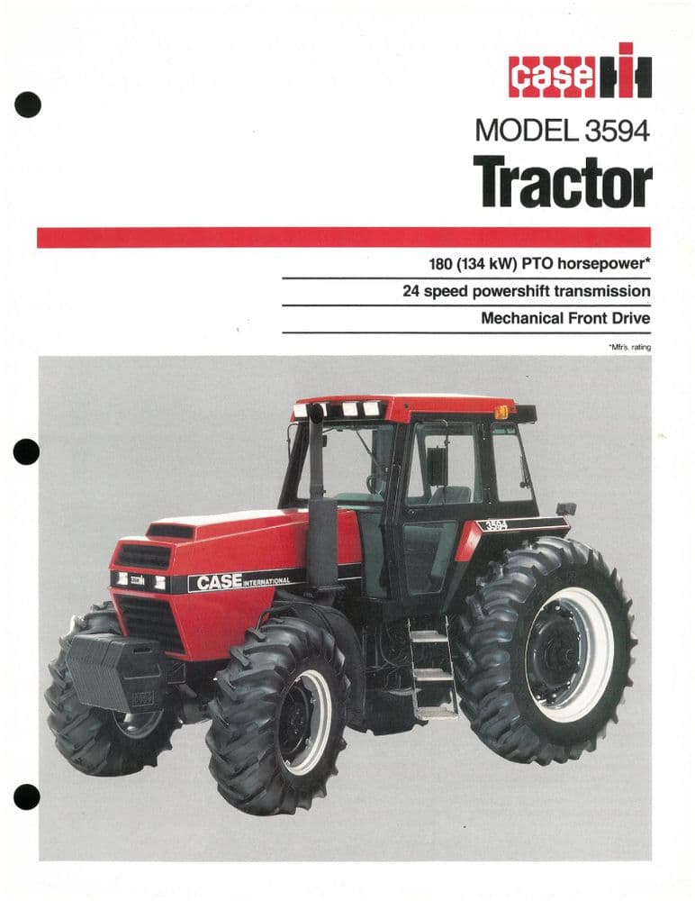 Case IH Tractor Model 3594 Brochure