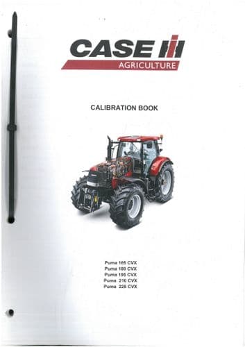 Case IH Tractor Puma 165CVX 180CVX 195CVX 210CVX 225CVX Calibration Manual