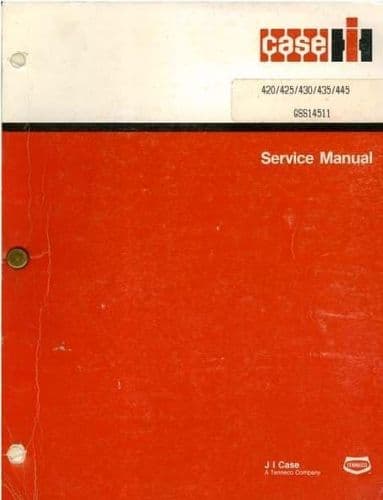 Case International 2090 2290 2390 2590 2094 2294 2394 2594 I&T Workshop Manual