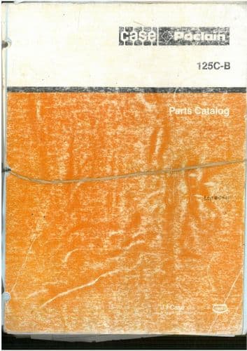 Case Poclain Crawler Excavator 125CB Parts Manual - 125 C-B