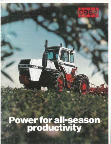 Case Tractor 1190 1290 1390 1490 1690 2090 2290 2390 2590 4490 4690 4890 Brochure