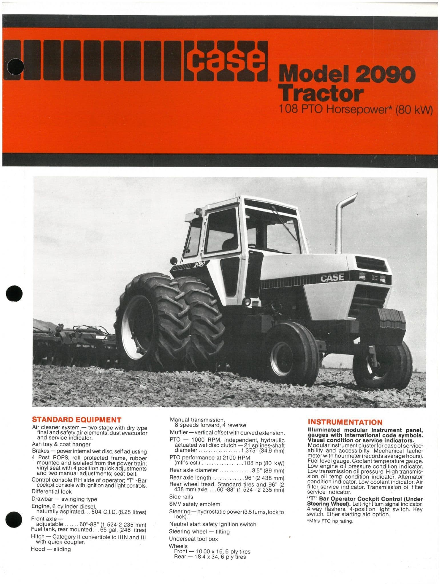 Case Tractor 2090 Brochure