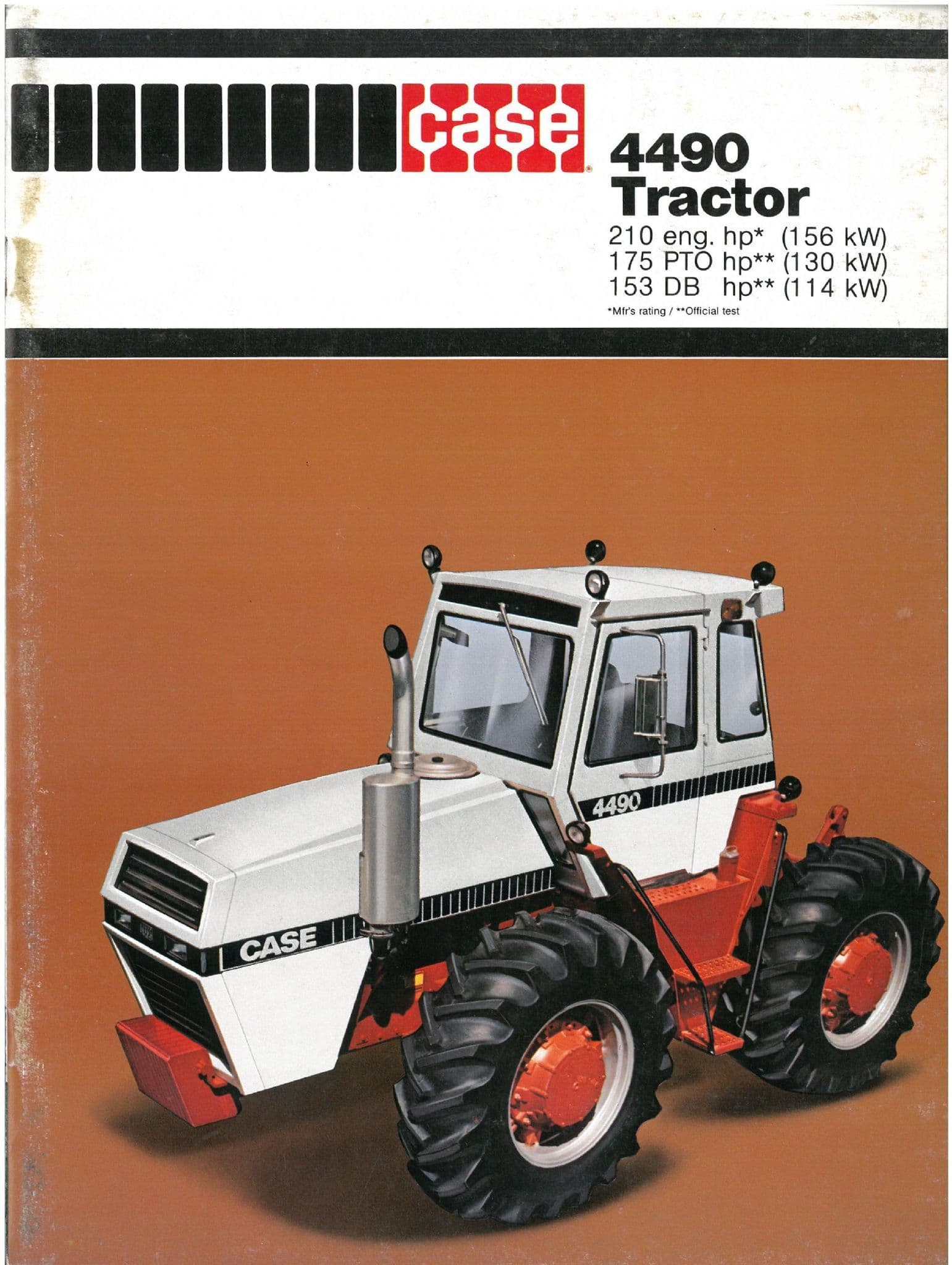 Ase 4490 Case Tractor 4490 Brochure - Colour Cover