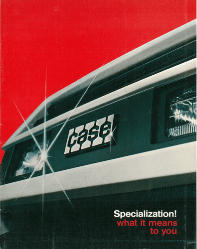 Case Tractor Specialization Low Profile David Brown Brochure