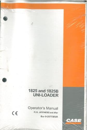 Case UniLoader 1825 & 1825B Operators Manual
