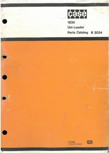 Case Uniloader 1830 Parts Manual - Uni-Loader