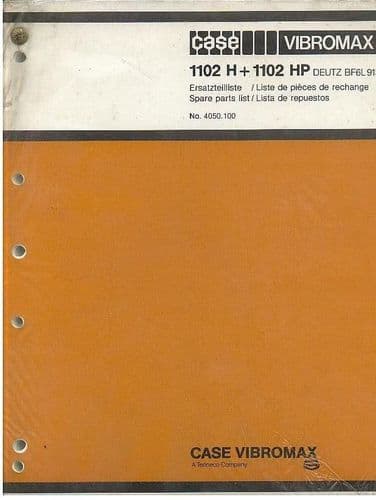 Case Vibromax Roller 1102H + 1102HP - DEUTZ BF6L 913 Parts Manual
