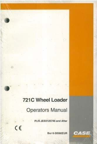 Case Wheel Loader 721C Operators Manual