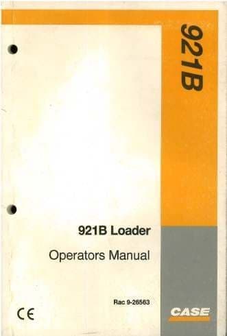 Case Wheel Loader 821C Operators Manual