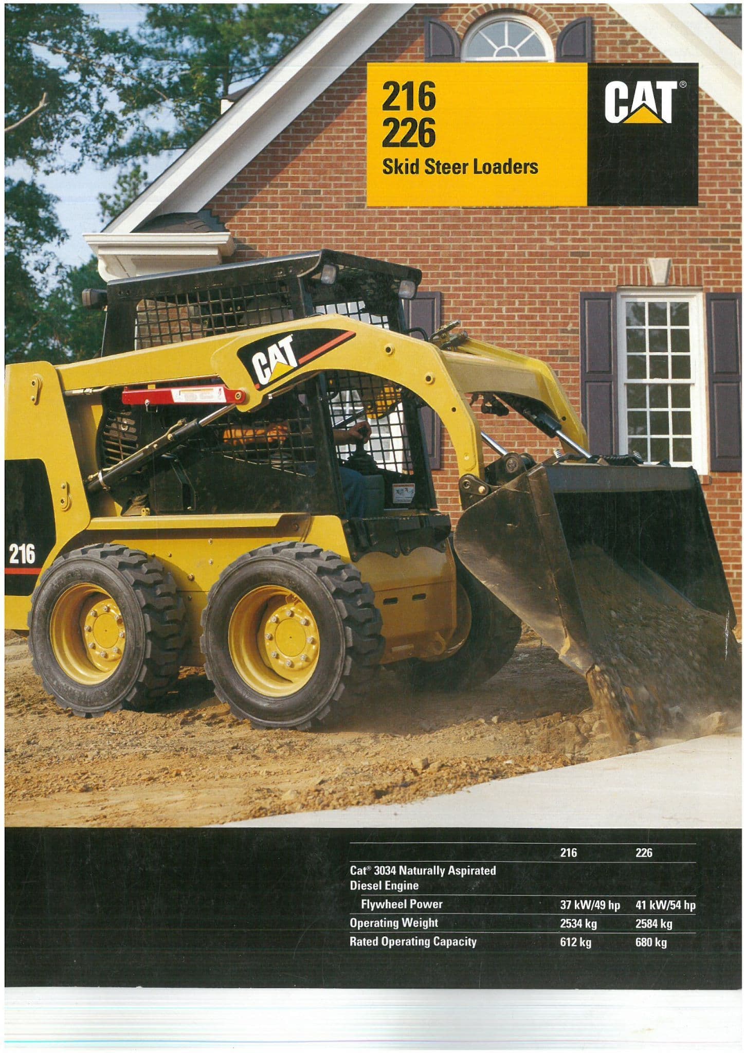 Cat Caterpillar 216 226 Skid Steer Loaders Brochure cat-caterpillar-216-226-skid-steer-loaders-brochure