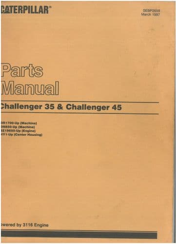 CAT Caterpillar Track-Type Tractor Challenger 35 & 45 Parts Manual - ORIGINAL