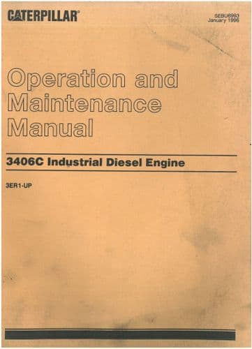 Caterpillar 3406C Industrial Diesel Engine Operators Manual