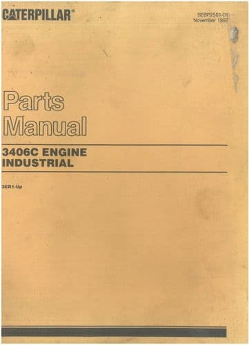 Caterpillar 3406C Industrial Engine Parts Manual