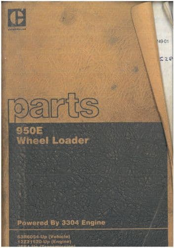 Caterpillar 950E Wheel Loader Parts Manual - ORIGINAL