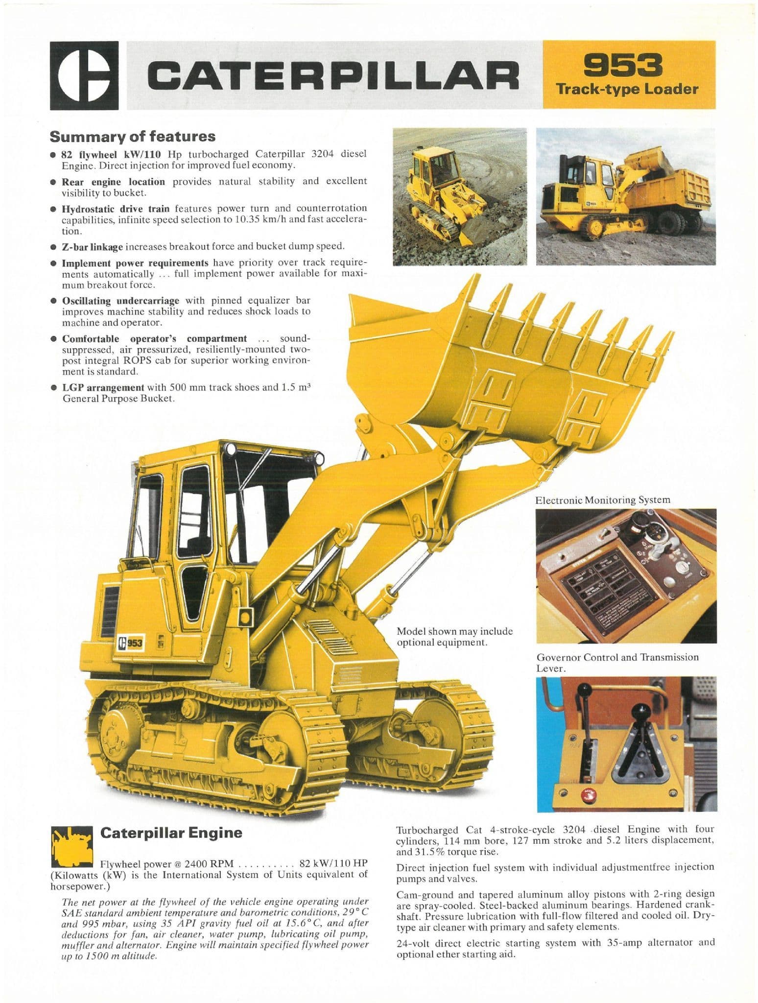 Caterpillar CAT Track Loader 953 Brochure