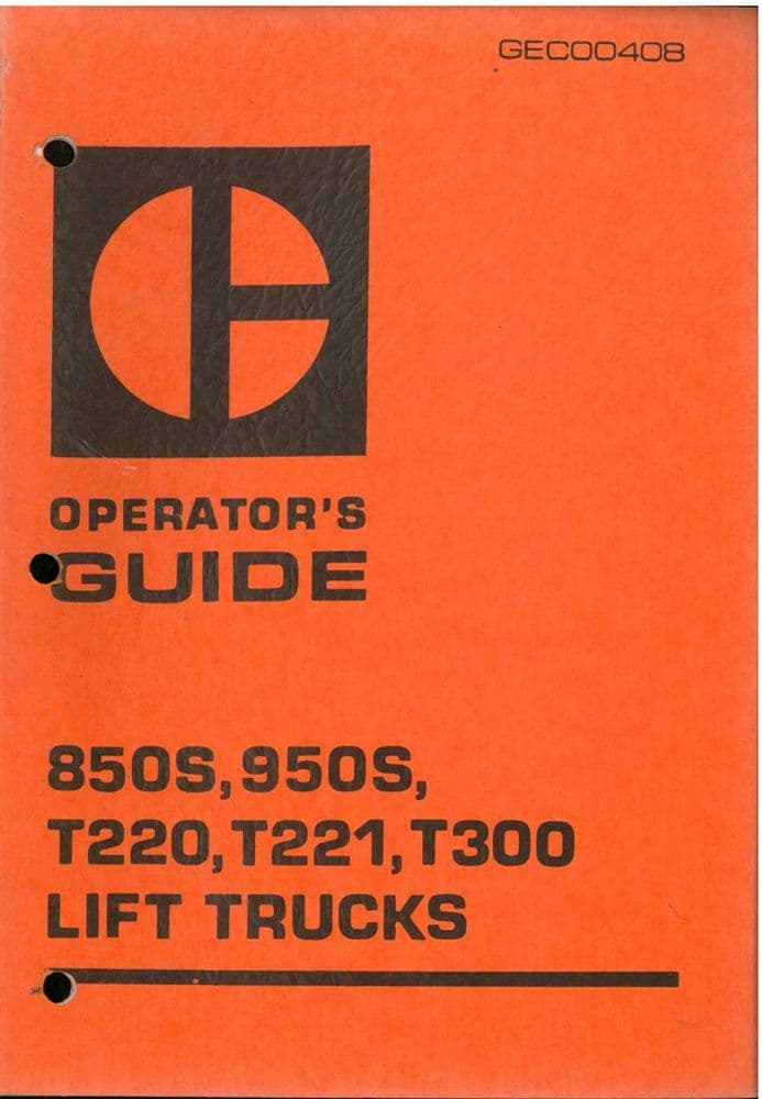CATERPILLAR FORKLIFT OPERATORS MANUAL visual data 3