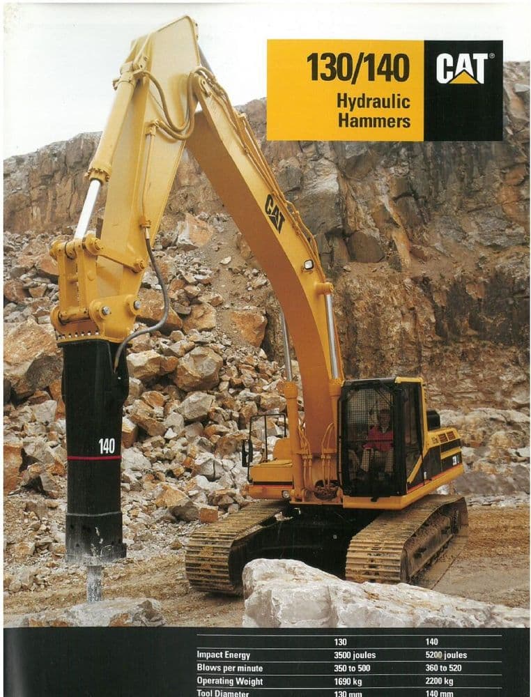 Caterpillar Hydraulic Hammers 130 & 140 Brochure