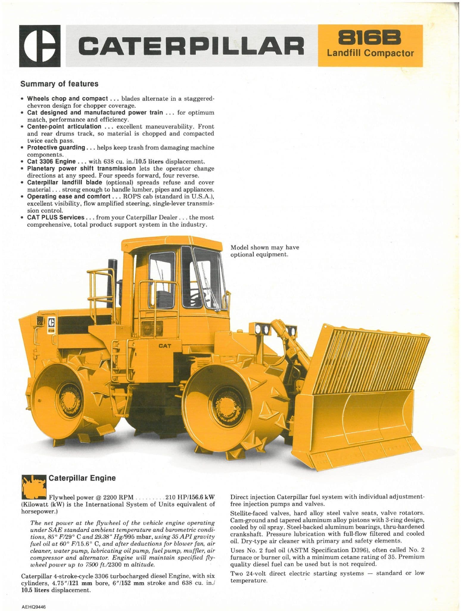 Caterpillar Landfill Compactor 816B Brochure