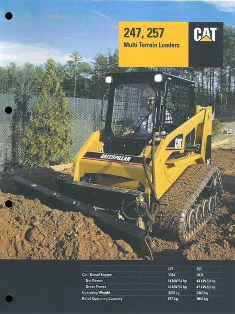 Caterpillar Multi Terrain Loaders 247 & 257 Brochure