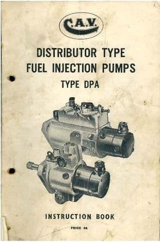 CAV Fuel Injection Pump Type DPA Instruction Manual