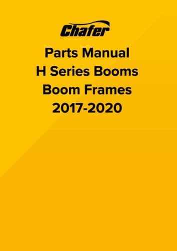 Chafer Boom Frames H Series 2017 - 2020  Parts Manual