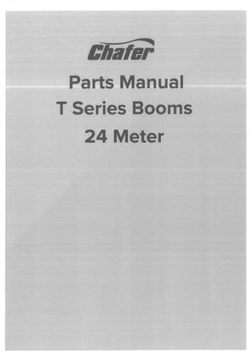 Chafer Booms T Series 24M Parts Manual