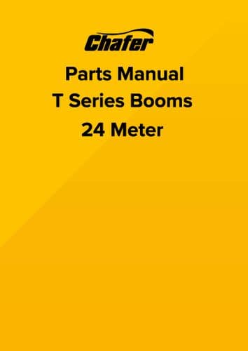 Chafer Booms T Series 24M Parts Manual