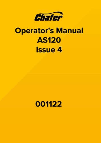 Chafer Sprayer AS120 Operators Manual