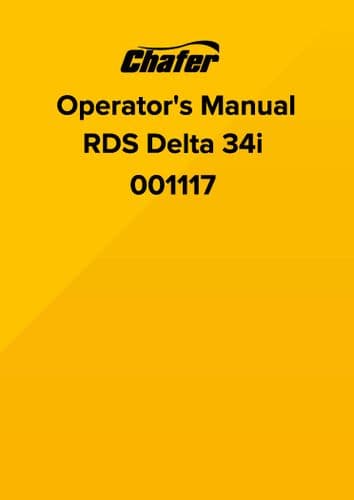 Chafer Sprayer Controller RDS Delta 34i 001117 Operators Manual