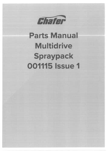 Chafer Spraypack Multidrive Parts Manual
