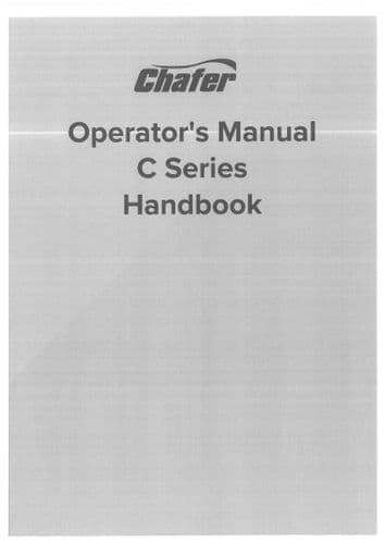 Chafer Trailed Sprayer C Series C2000 C2500 C3000 Operators Manual