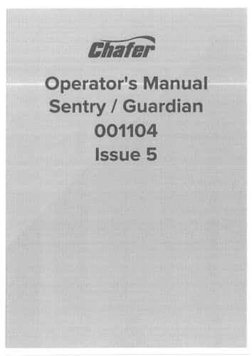 Chafer Trailed Sprayer Guardian and Sentry Operators Manual