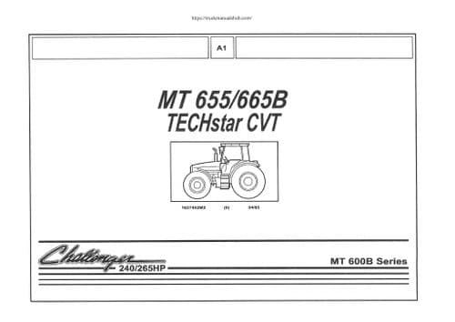 Challenger Tractor MT 655/665B TECHstar CVT Parts Manual