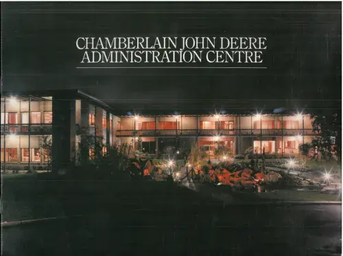 Chamberlain John Deere Tractor Administration Centre Brochure