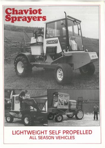 Chaviot Sprayer - Models 400 & 801 Brochure