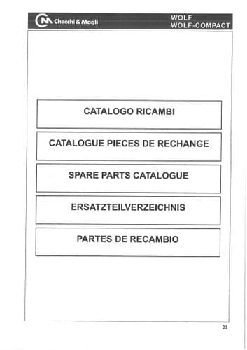 Checchi & Magli Transplanter Wolf & Wolf-Compact Parts Manual