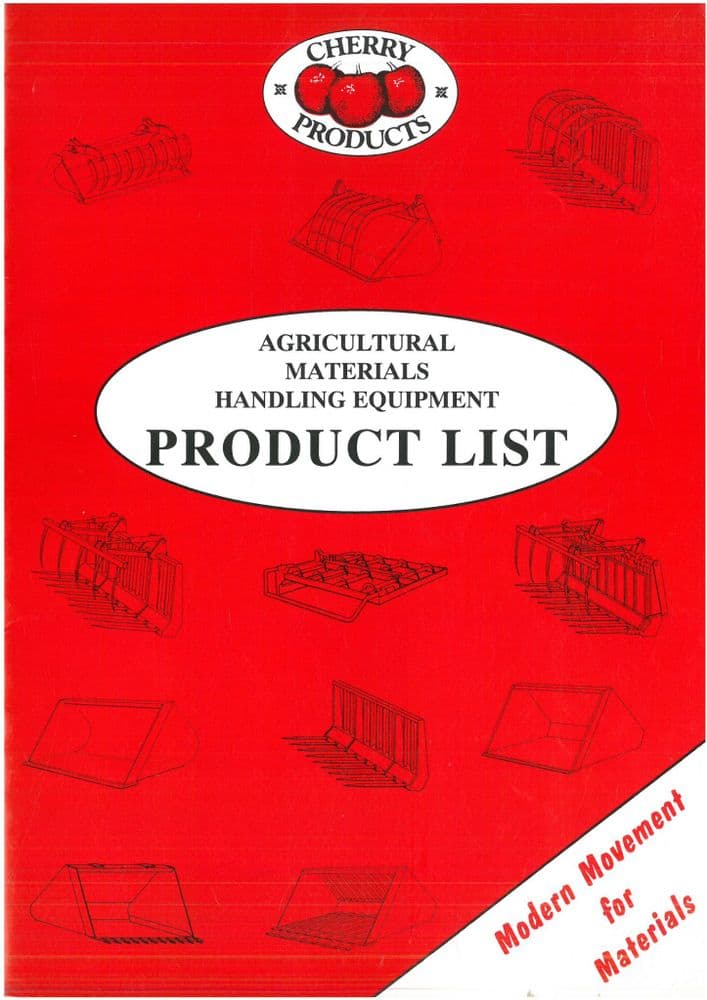 Cherry Products Agricultural Materials Handling Equipment PRODUCT LIST