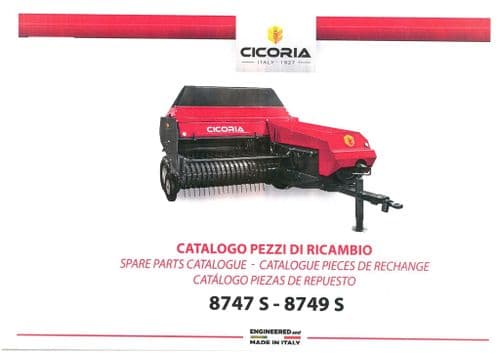 Cicoria Baler Convential Square Baler 8747S - 8749S Parts Manual