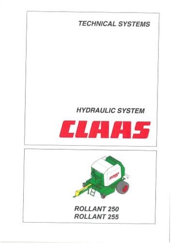 Claas Baler Rollant 250  255 Hydraulic Workshop Service Manual