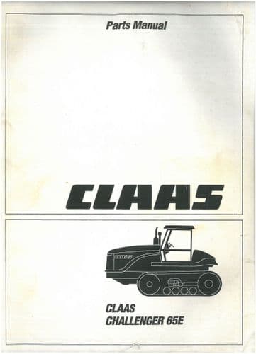 Claas Challenger Tractor 65E Parts Manual