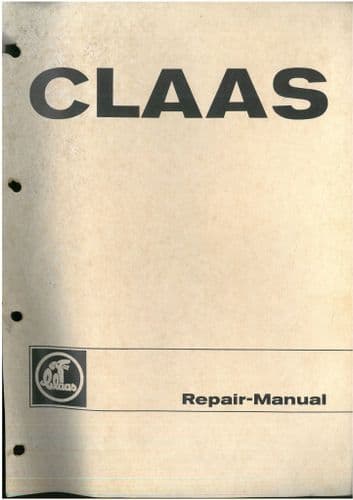 Claas Combine Consul Workshop Service Repair Manual