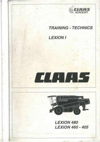 Claas Combine Lexion 405 410 415 420 430 440 450 460 480 Service Training Manual