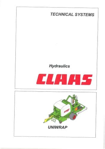 Claas Combine Uniwrap Hydraulic Workshop Service Manual