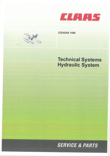 Claas Cougar 1400 Hydraulic Workshop Service Manual