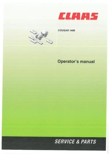 Claas Cougar 1400 Operators Manual