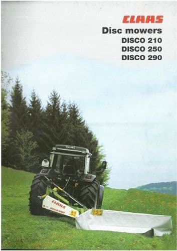 Claas Disc Mowers Disco 210 250 290 Brochure