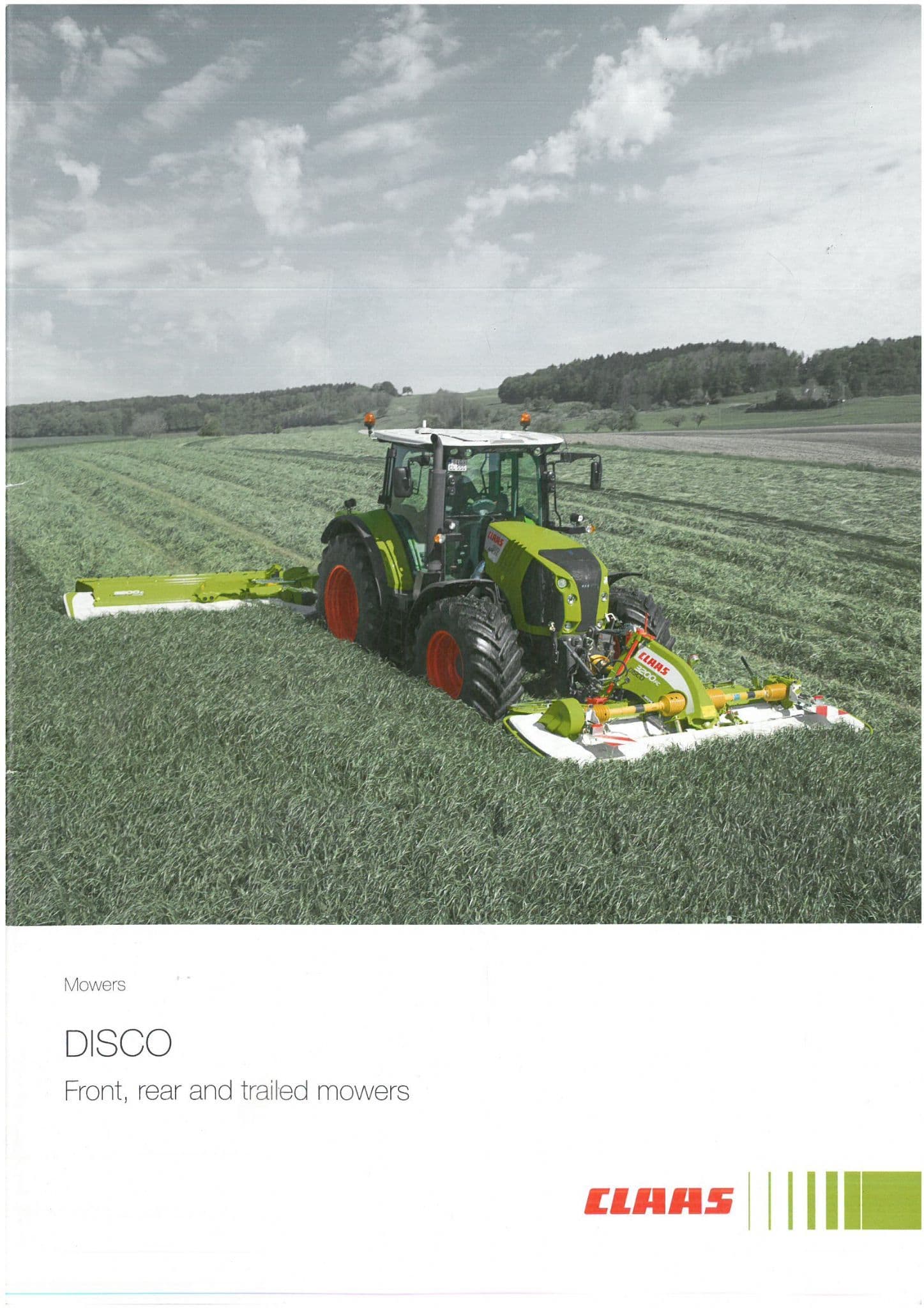 Claas Disco Rear Claas Disco Disc Mower Range Front Rear and Trailed Brochure